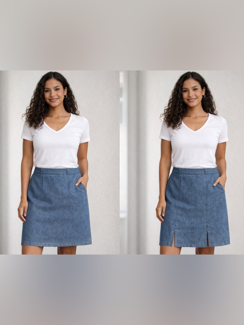 Sunny Leigh Classic Blue Denim Pencil Skirt Size 8